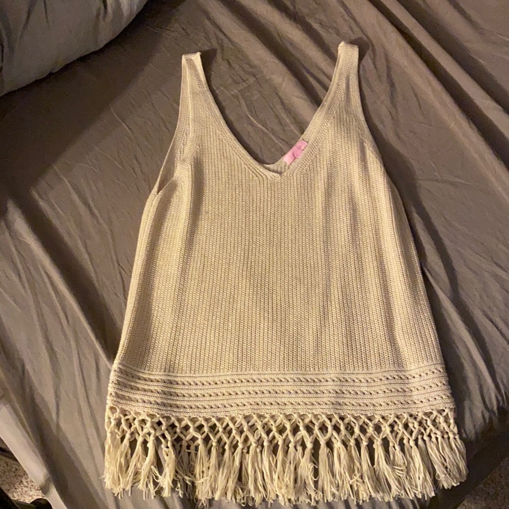 Lily Pulitzer fringe top!